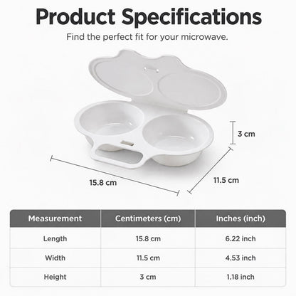 BUY 1 GET 1 FREE! Microwave Egg Poacher
