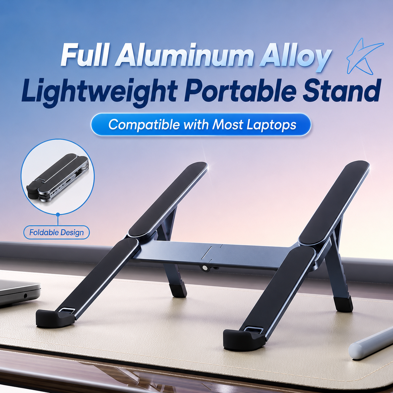 Adjustable Aluminum Laptop Stand