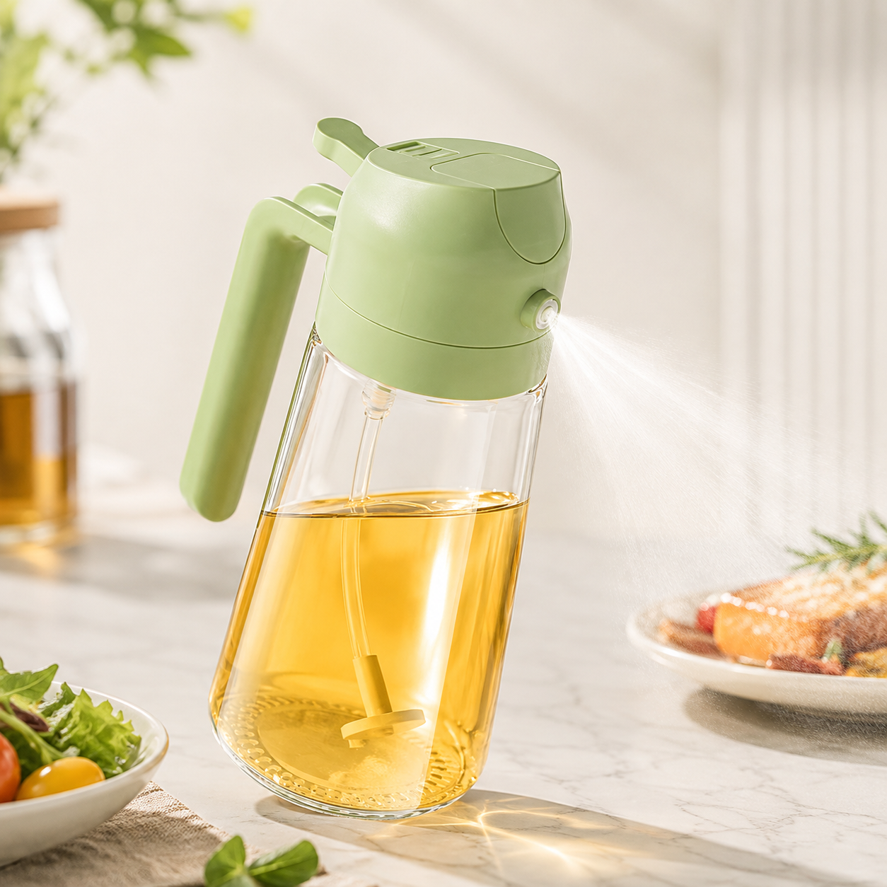 2-in-1 Oil Sprayer & Dispenser