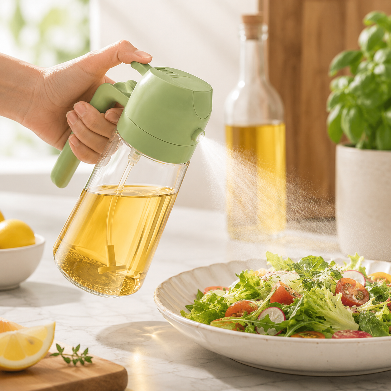 2-in-1 Oil Sprayer & Dispenser