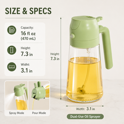 2-in-1 Oil Sprayer & Dispenser
