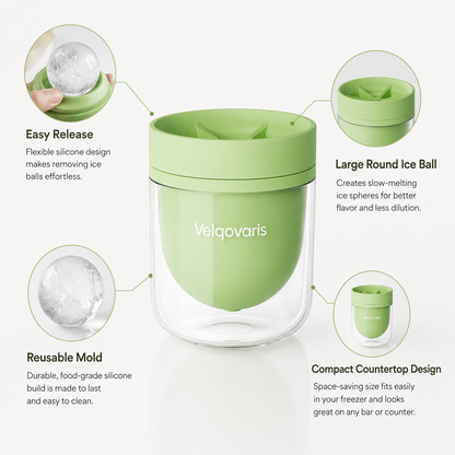 Velqovaris™ Ice Ball Mold