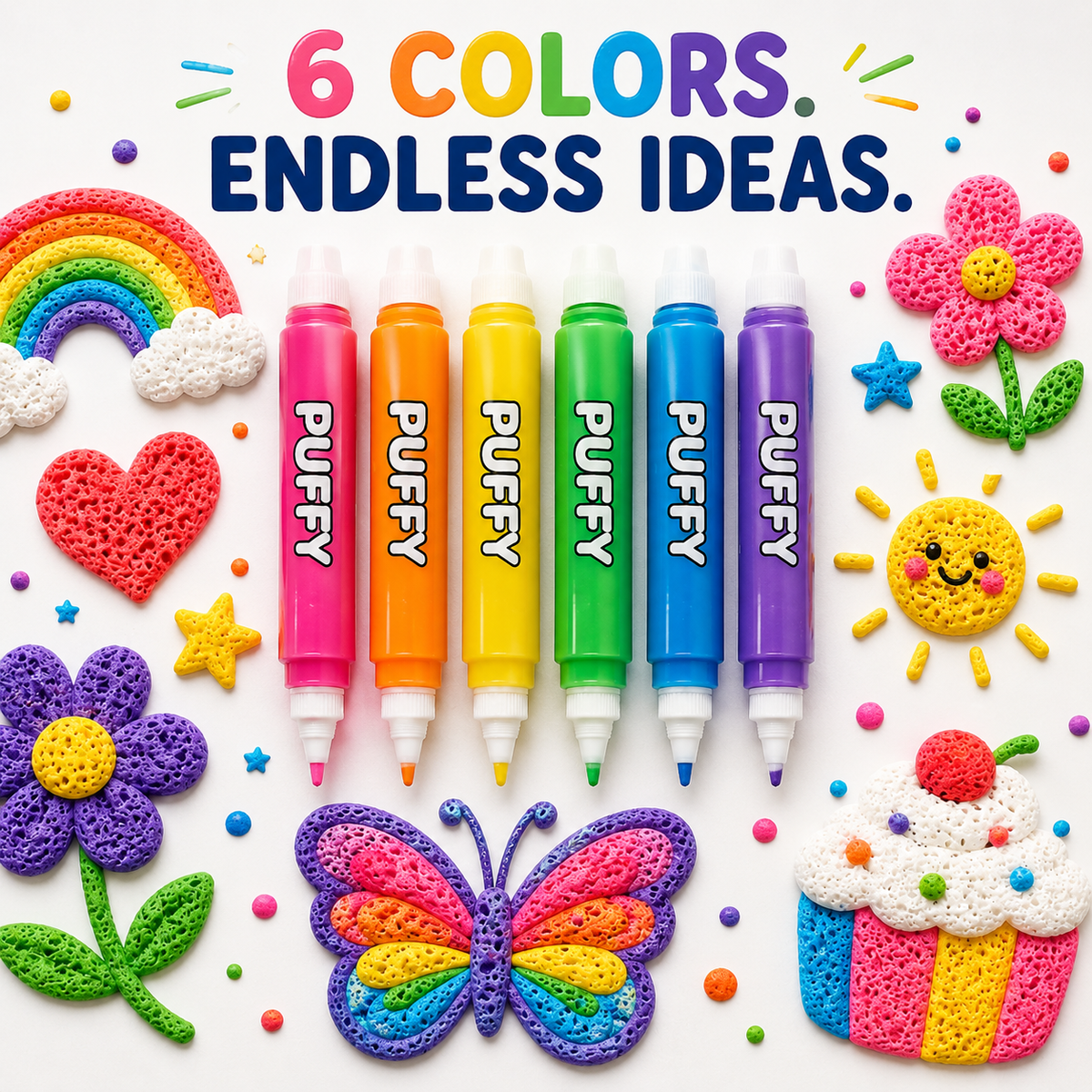 🔥 Last Chance — Buy 1 Get 1 FREE 🔥 3D Puffy Paint Pens – Turn Simple Drawings Into Raised, Touchable Art