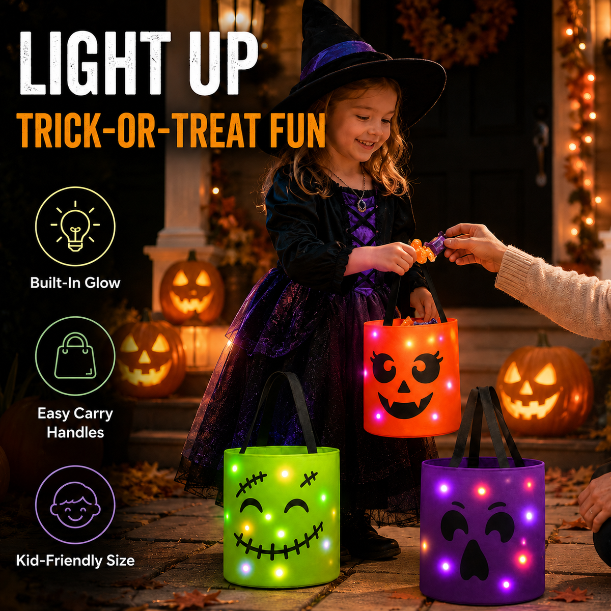 🎃 Halloween Candy Bucket Set 🍬